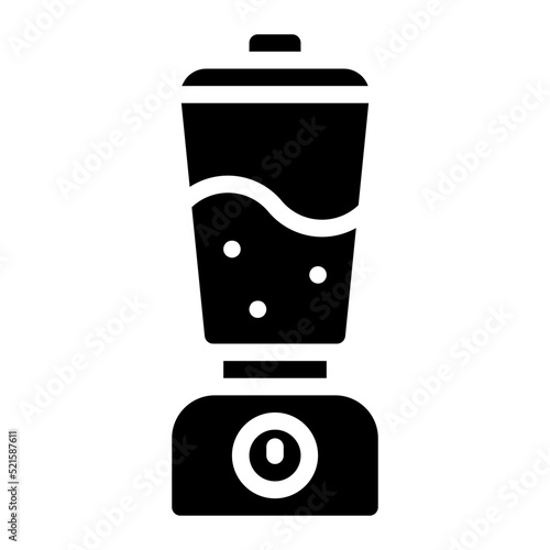 Blender smoothie electronic iced beverage - solid icon