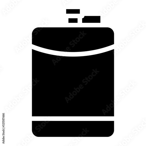 Hip flask alcohol travel beverage - solid icon