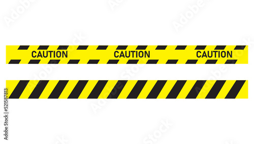 Caution sign stripe. Black and yellow police stripe.