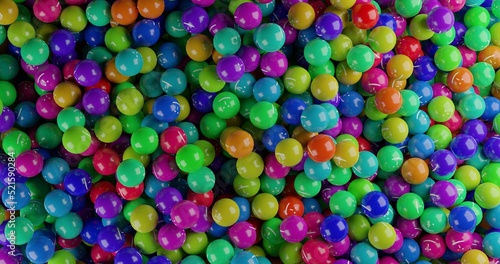 background of balls with smiley faces