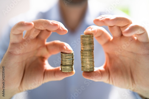 Photos Compare Wage Gap, Money Pay