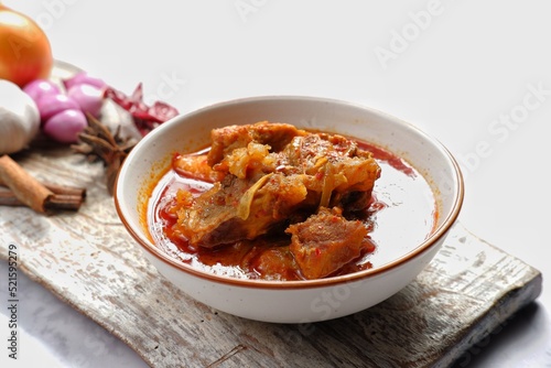 delicious mutton curry,dish from Indian cuisine