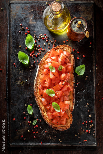 Homemade and aromatic brusc...