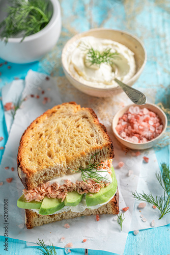 Homemade and tasty sandwich...