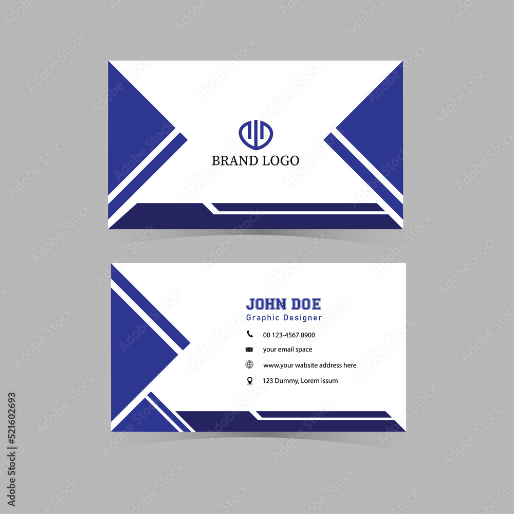 Elegant business card template. Elegant business card template.