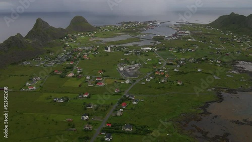 Vaeroy in Lofoten Islands, Norway by Drone photo