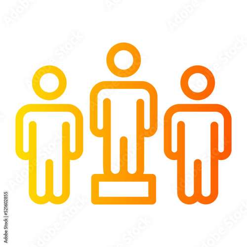 leadership gradient icon