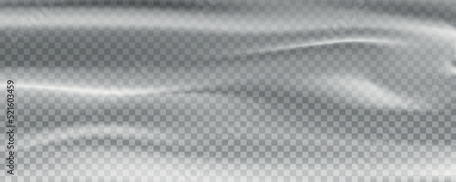 Transparent plastic warp background texture.