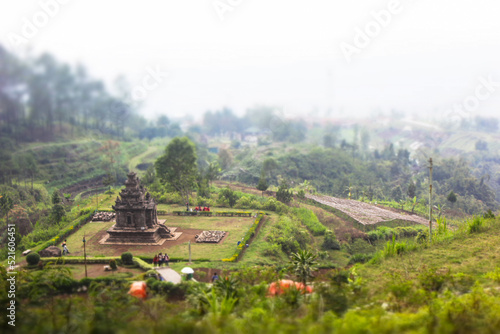 Gedong Songo Hindu temple in Hill