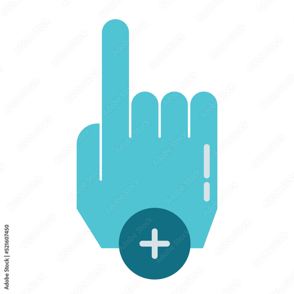 index finger icon and add index finger icon and add