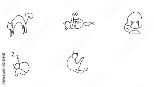 icons set cats