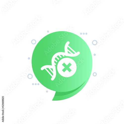 non genetically modified, non-gmo vector icon