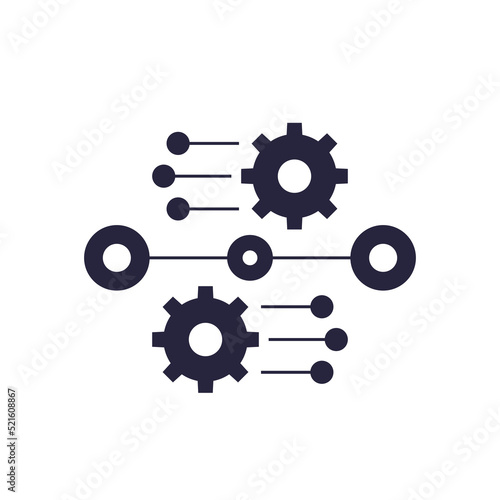 streamline process icon, vector design