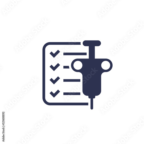 biopsy test icon, vector pictogram