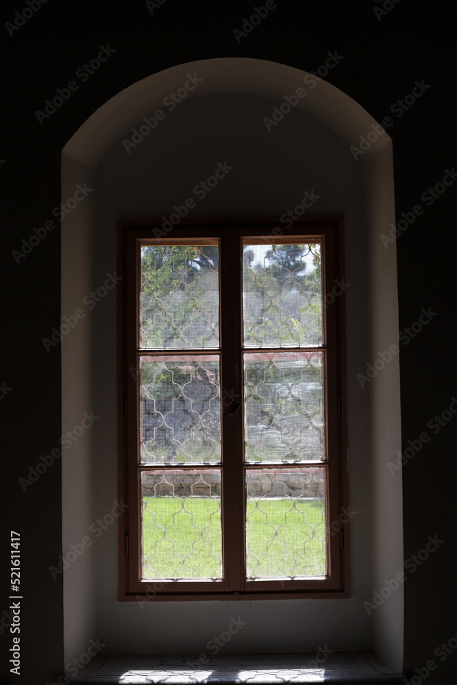 Small window in the big city. Small window in the big city.