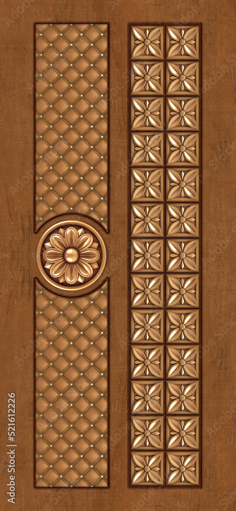 3d laminated door design and background wallpaper, Oriental Skin Arabic  pattern Stock Illustration | Adobe Stock