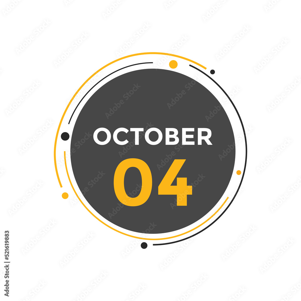 october 4 Calendar icon Design. Calendar Date 4th october. Calendar template
october 4 Calendar icon Design. Calendar Date 4th october. Calendar template