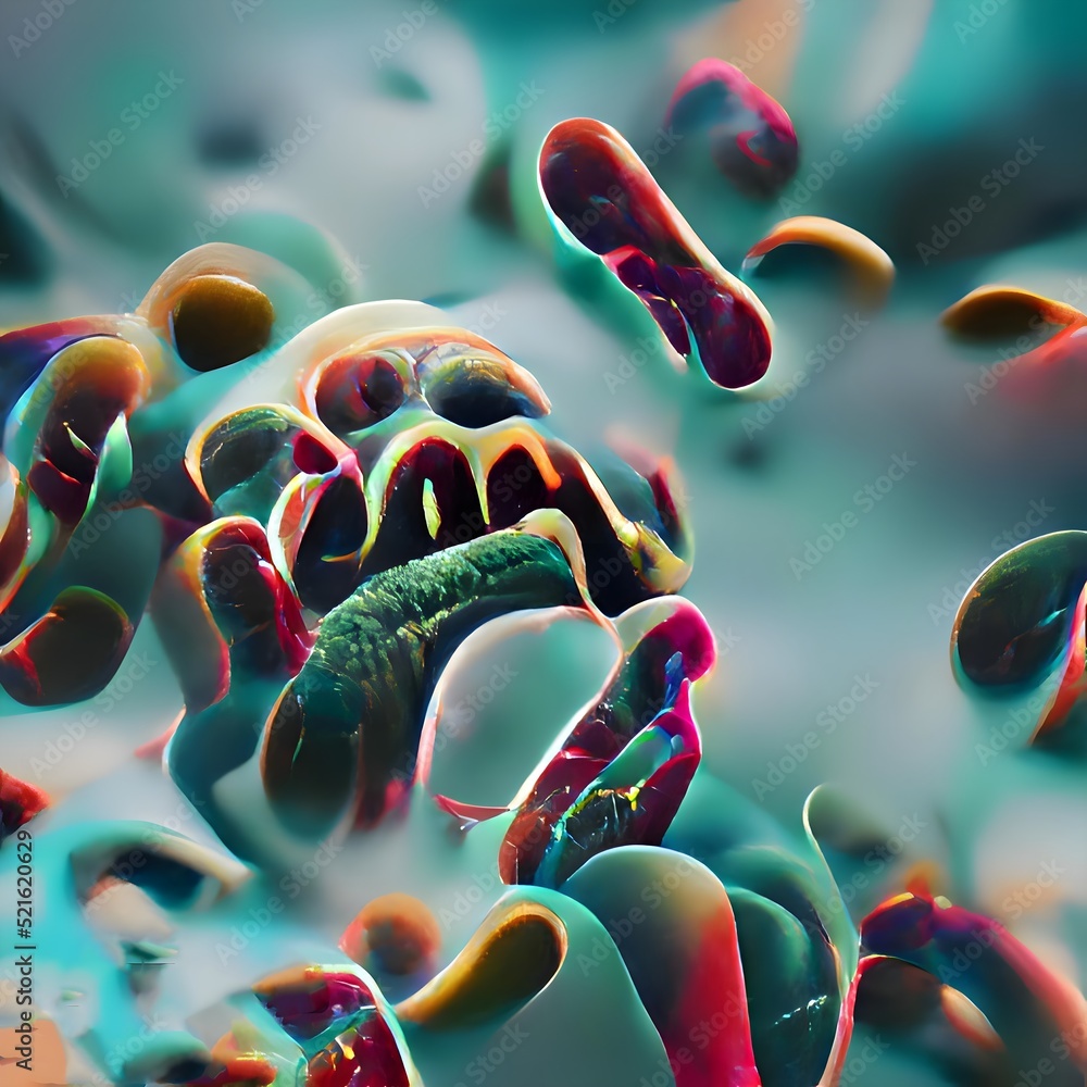 Scientific image of bacteria Citrobacter, Gram-negative bacteria ...
