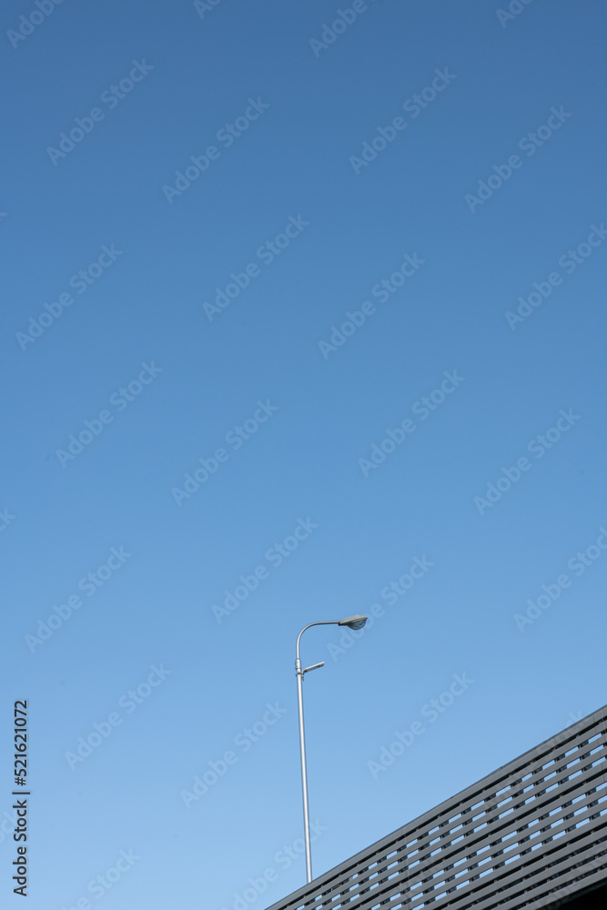 青空と外灯 青空と外灯