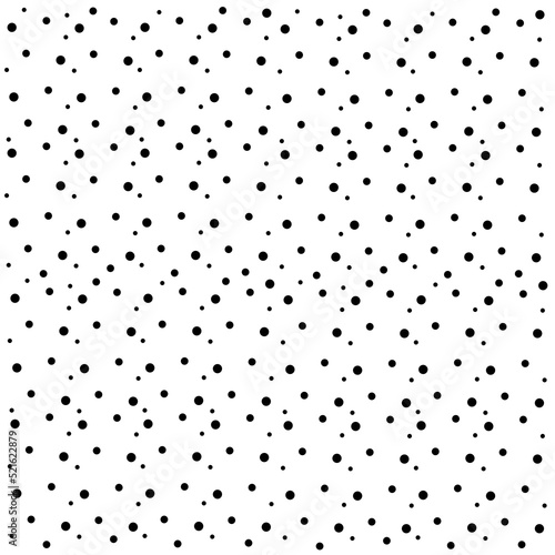 Black polka dots seamless pattern on transparent background. Blue print design for textile, fabric, fashion, wallpaper, background.