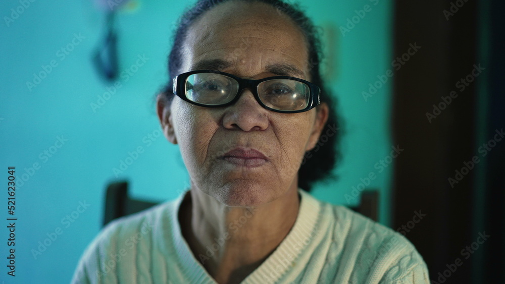 An African American senior woman portrait closeup face. A black elderly hispanic person An African American senior woman portrait closeup face. A black elderly hispanic person