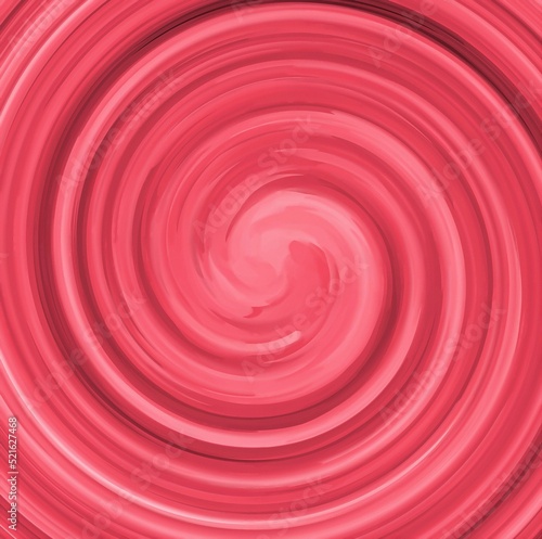 amazing abstract illustrated spiral in different tones of red