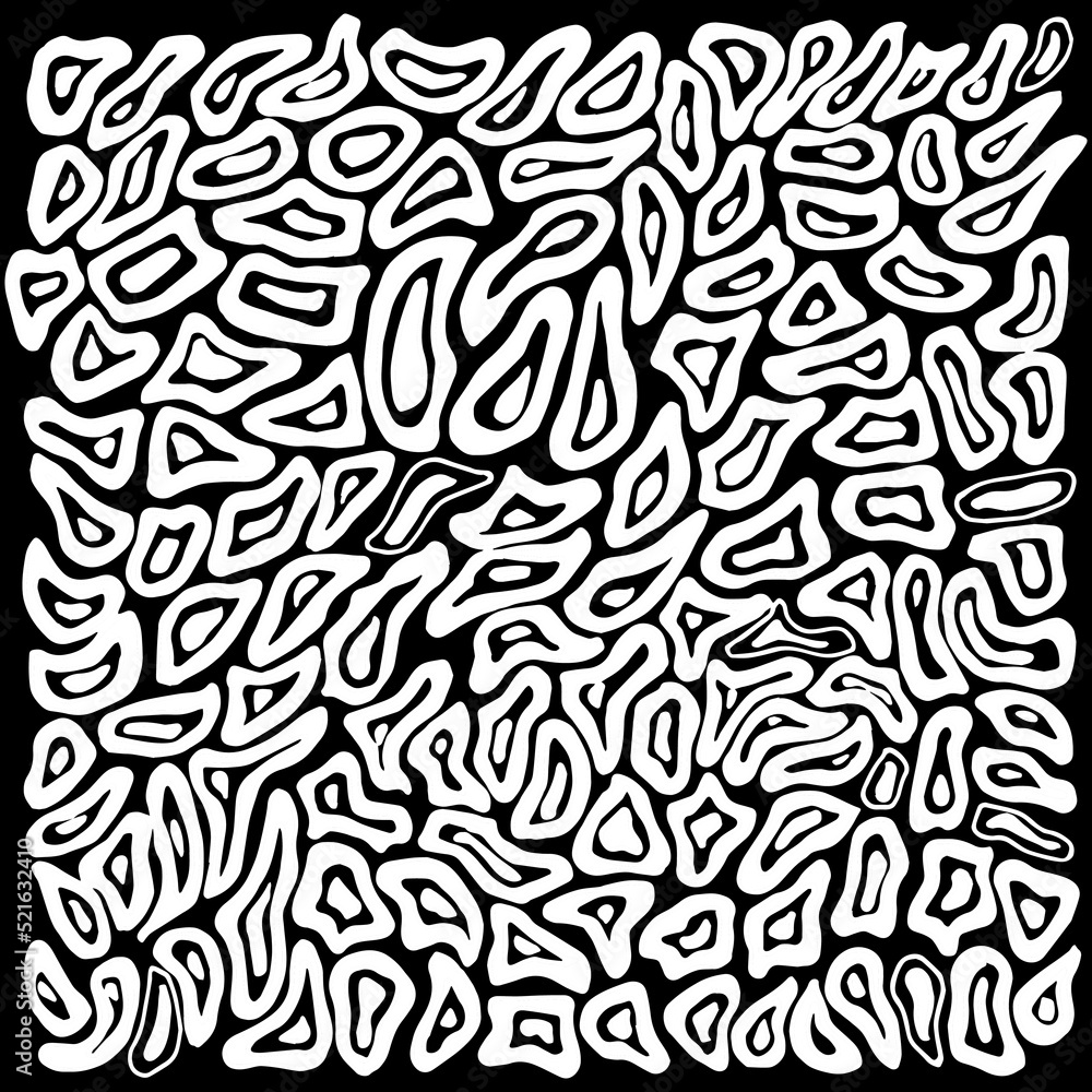 Vector, pattern from black and white spots. Pattern monochrome abstraction. For printing on fabric and the web. Vector, pattern from black and white spots. Pattern monochrome abstraction. For printing on fabric and the web.
