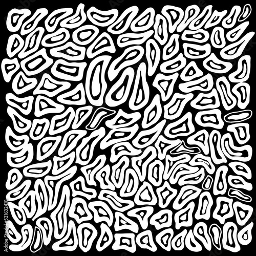 Vector  pattern from black and white spots. Pattern monochrome abstraction. For printing on fabric and the web.