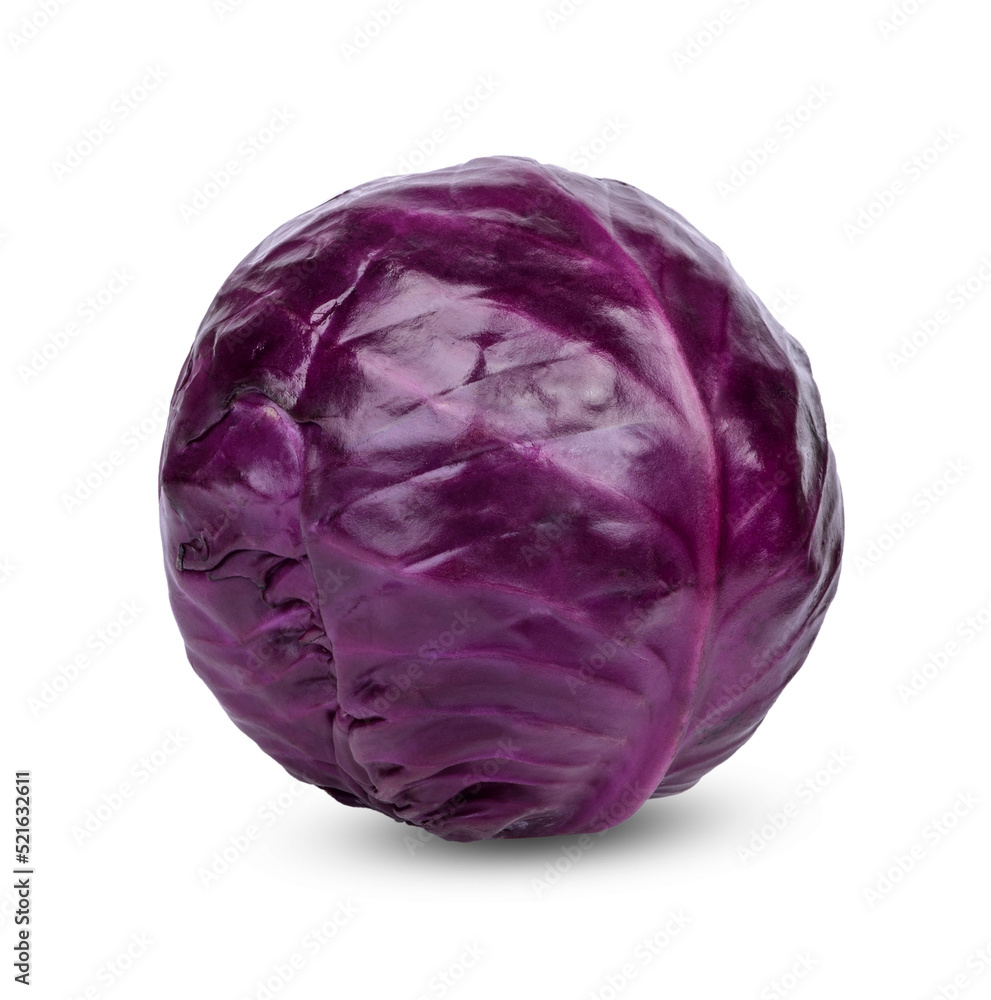 Fresh purple cabbage isolated on white background Fresh purple cabbage isolated on white background