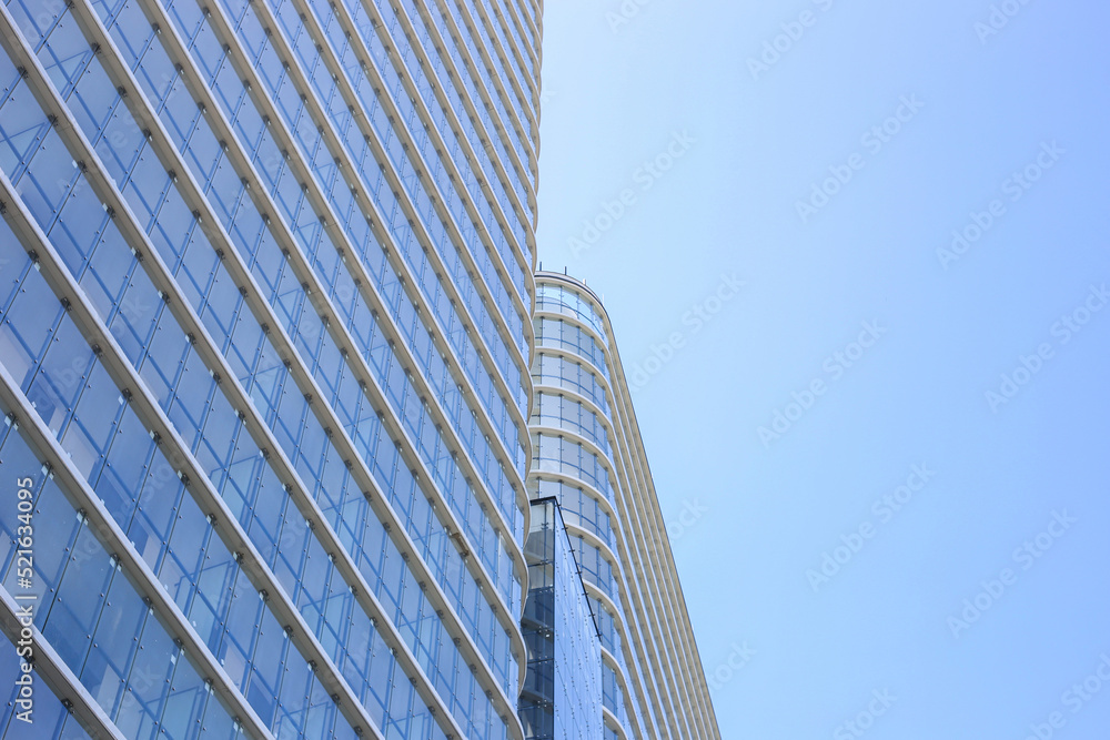glass tower blocks with space for text glass tower blocks with space for text
