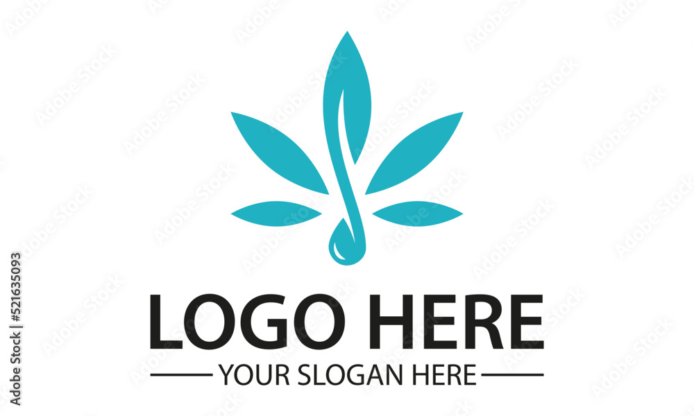 Tosca Color Abstract Music Note Flower Leaf Logo Design Tosca Color Abstract Music Note Flower Leaf Logo Design