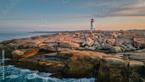 Lighthouse at Dawn - Peggy's Cove, Nova Scotia, Canada
