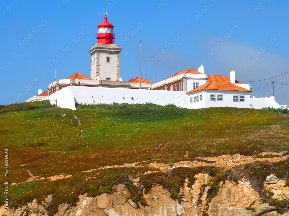 Cabo da Roca lighthouse in the most west extent of Portugal belongs to the parques de Sintra Cabo da Roca lighthouse in the most west extent of Portugal belongs to the parques de Sintra