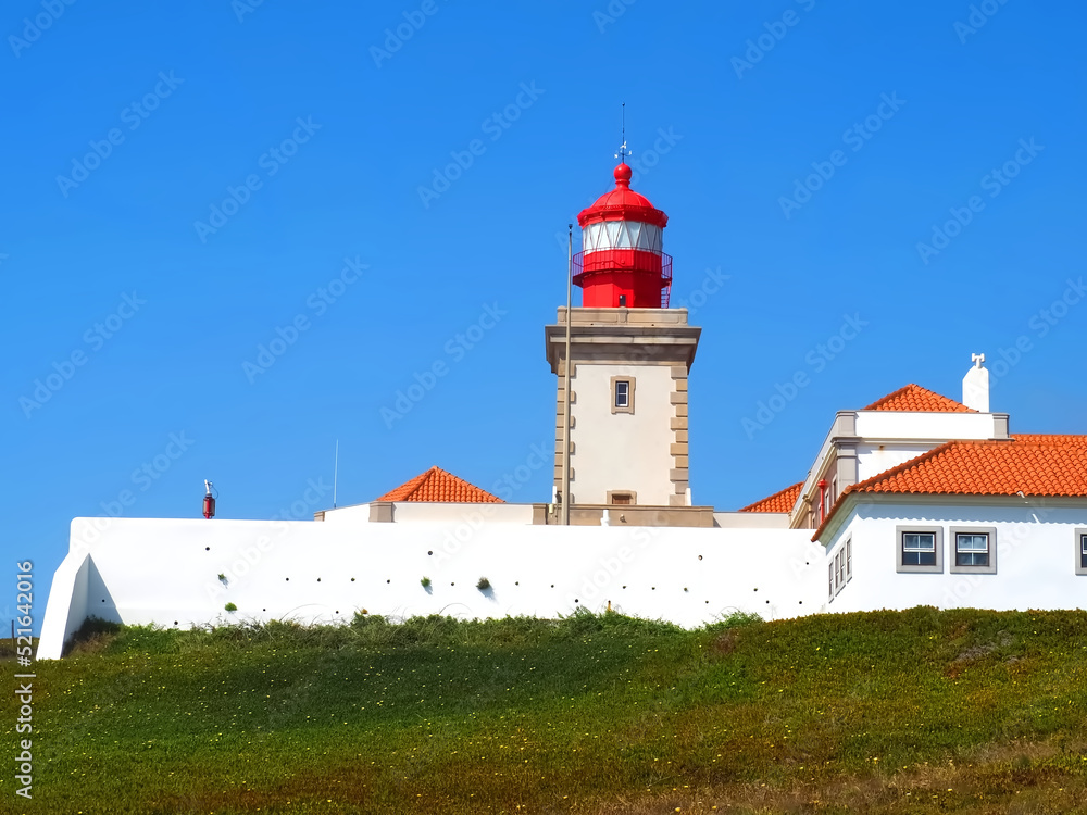 Cabo da Roca lighthouse in the most west extent of Portugal belongs to the parques de Sintra
