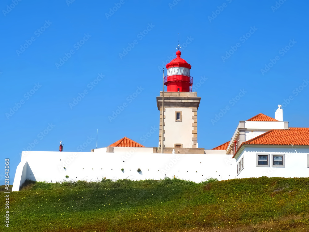 Cabo da Roca lighthouse in the most west extent of Portugal belongs to the parques de Sintra