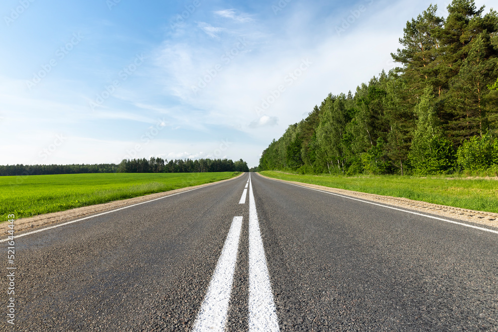 Fototapeta premium paved road for car traffic