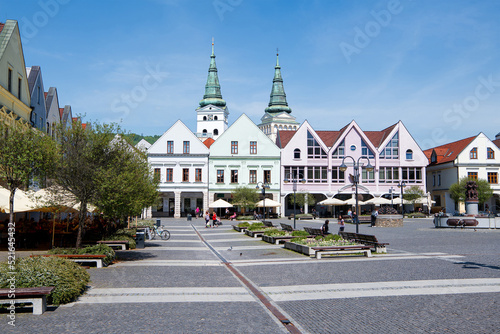 Town square, Zilina, Slovakia photo