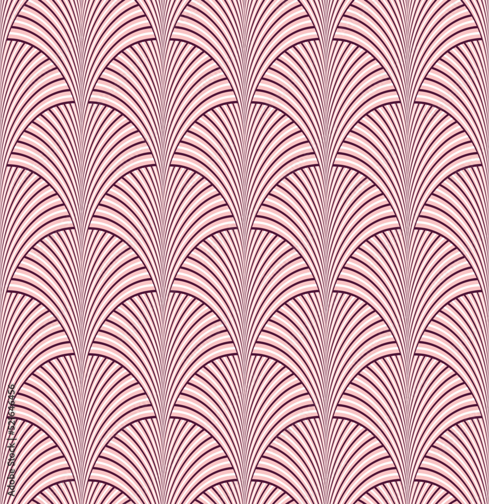 Elegant Art Deco Seamless Pattern Peacock Feather Style Seashell Shaped Endless Vector Design Luxury Rich Concept Trendy Colors Elegant Art Deco Seamless Pattern Peacock Feather Style Seashell Shaped Endless Vector Design Luxury Rich Concept Trendy Colors