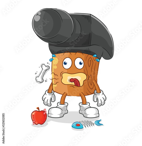 hammer burp mascot. cartoon vector