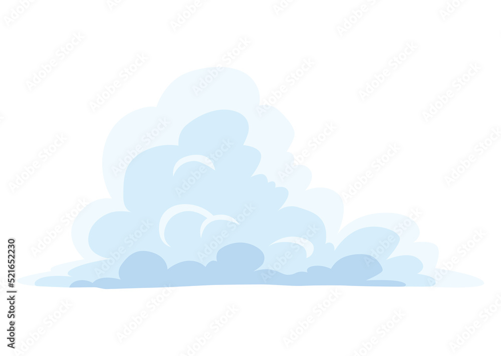 Cartoon clouds. Abstract white cloudscape icon symbol. Vector cloudy landscape or simplicity nature aerial panorama. Round shapes in flat style Cartoon clouds. Abstract white cloudscape icon symbol. Vector cloudy landscape or simplicity nature aerial panorama. Round shapes in flat style