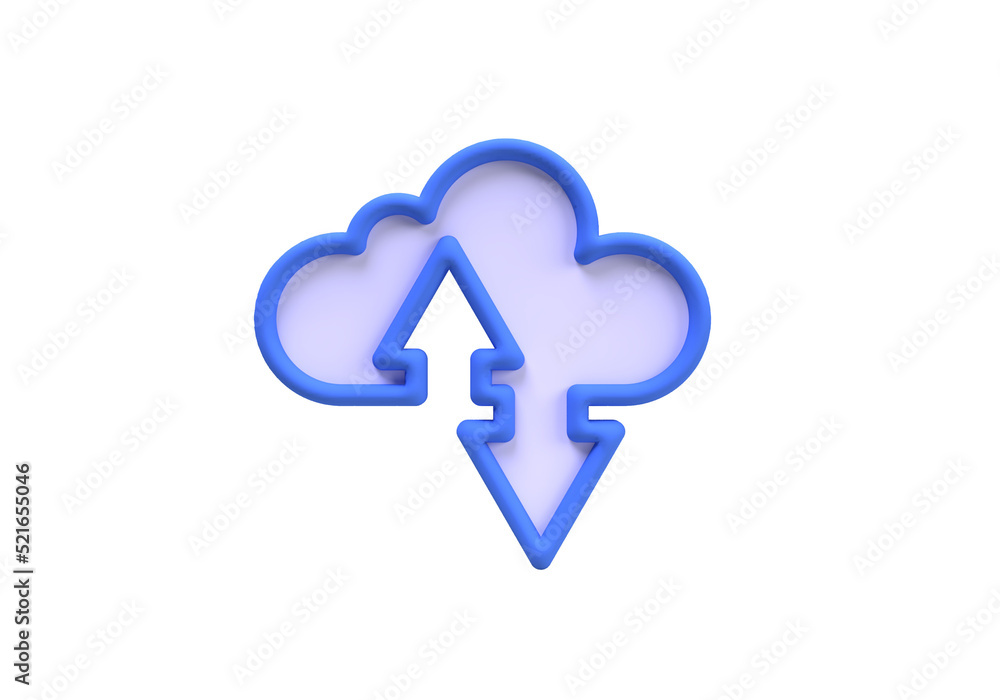 cloud service concept illustration Landing page template for background