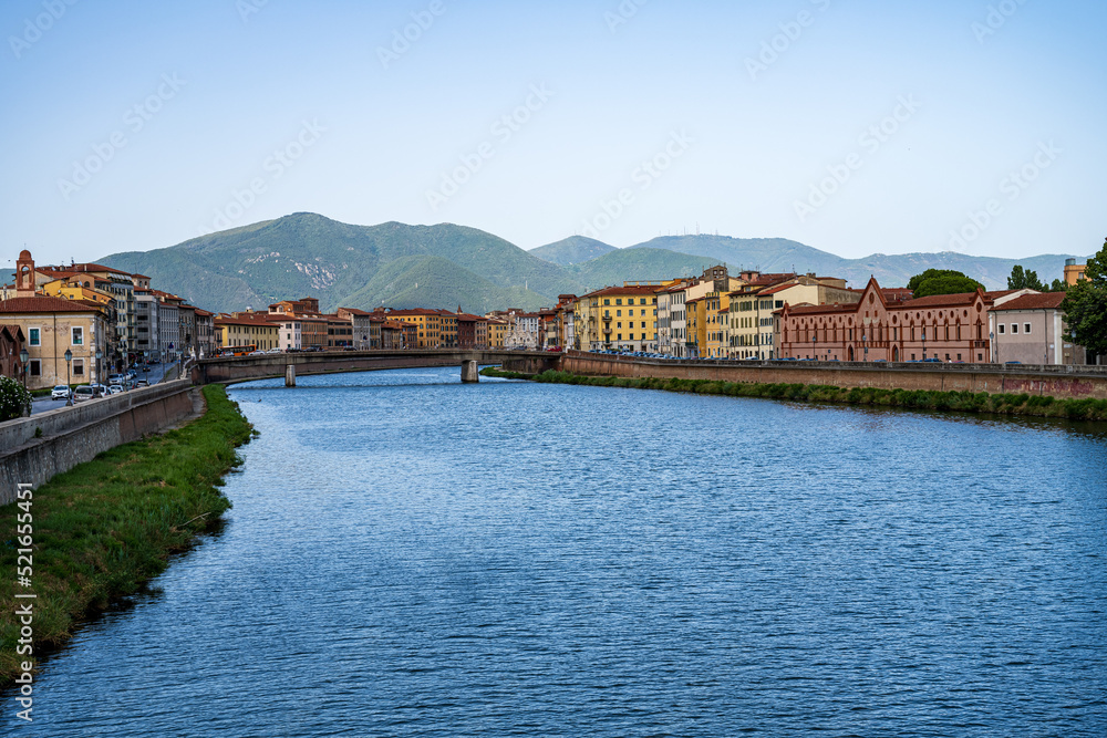 A sunset view of Pisa