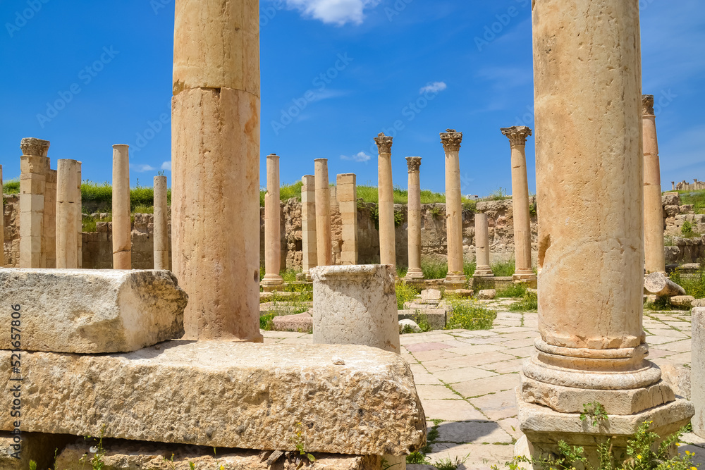 Ancient Jerash ruins,(the Roman ancient city of Geraza), Jordan Ancient Jerash ruins,(the Roman ancient city of Geraza), Jordan