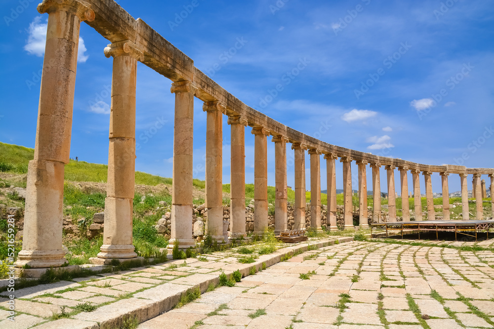 Fototapeta premium Ancient Jerash ruins,(the Roman ancient city of Geraza), Jordan