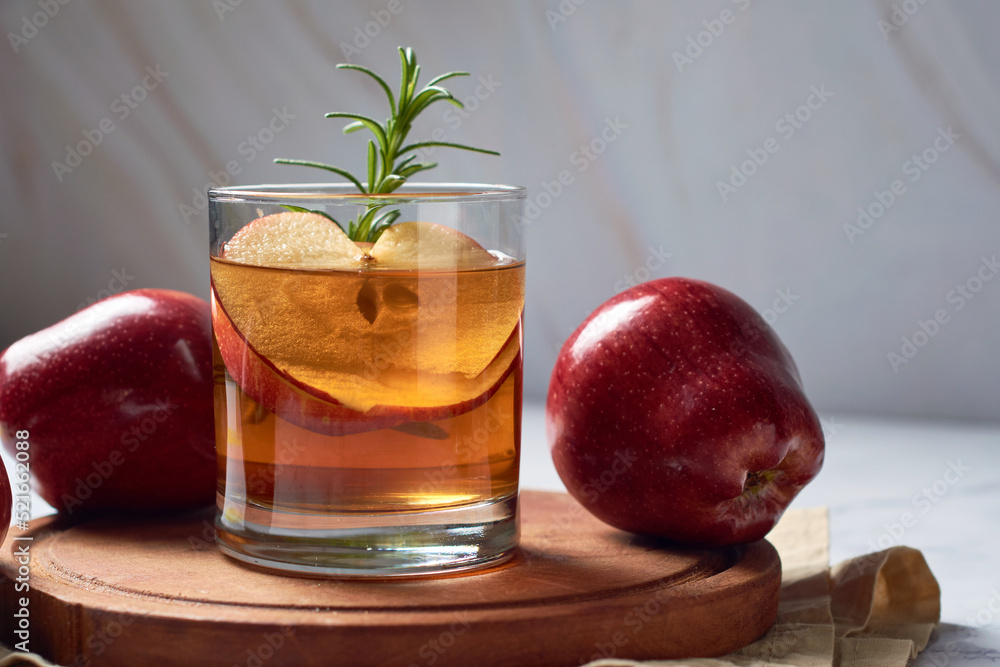 Spicy apple cider, autumn drink
