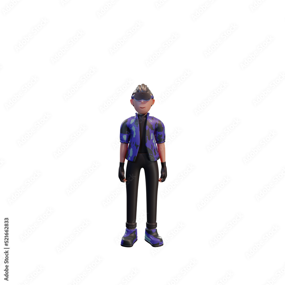 Metaverse Character 3d with virtual reality device, for web, app, infographic, app Metaverse Character 3d with virtual reality device, for web, app, infographic, app
