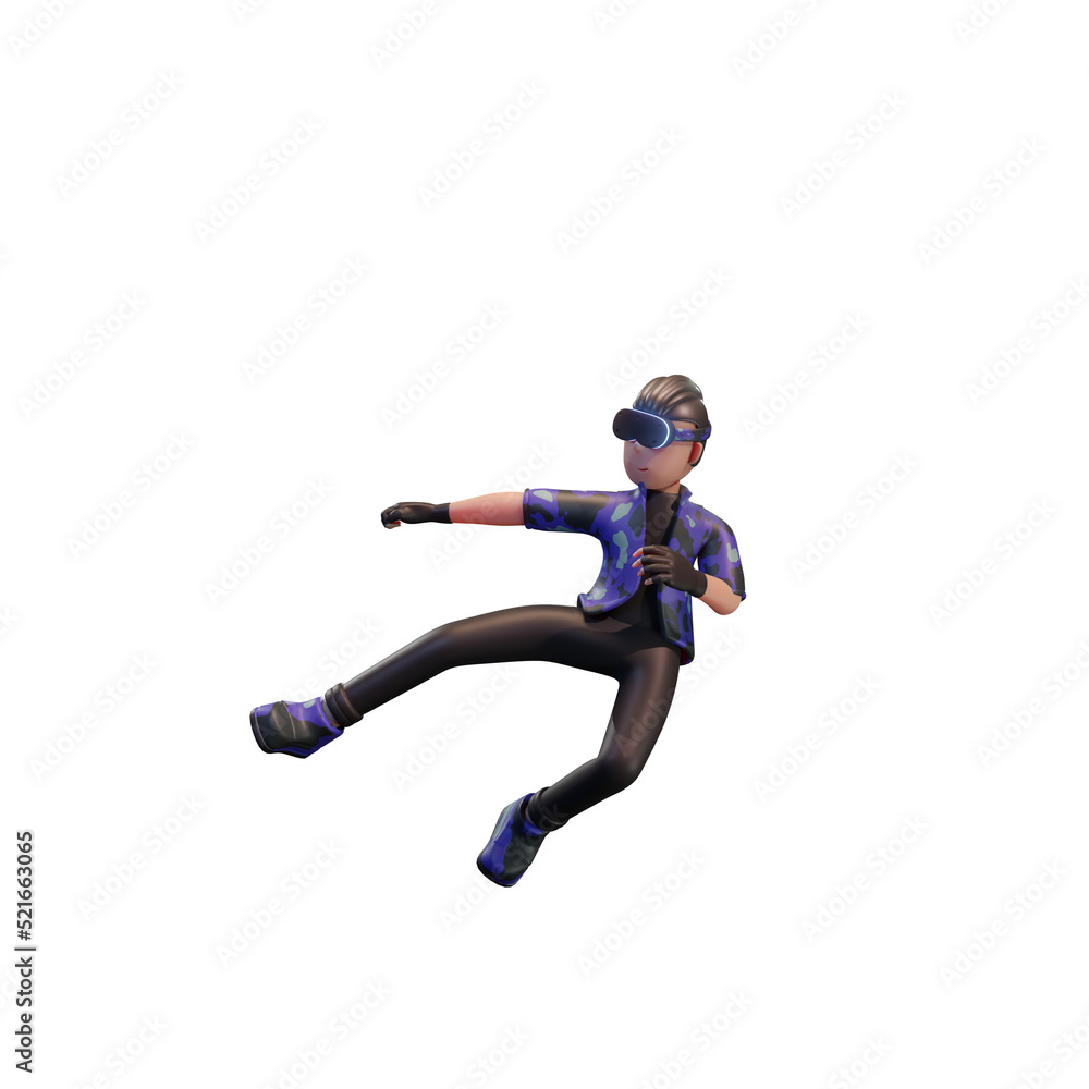 Metaverse Character 3d with virtual reality device, for web, app, infographic, app Metaverse Character 3d with virtual reality device, for web, app, infographic, app