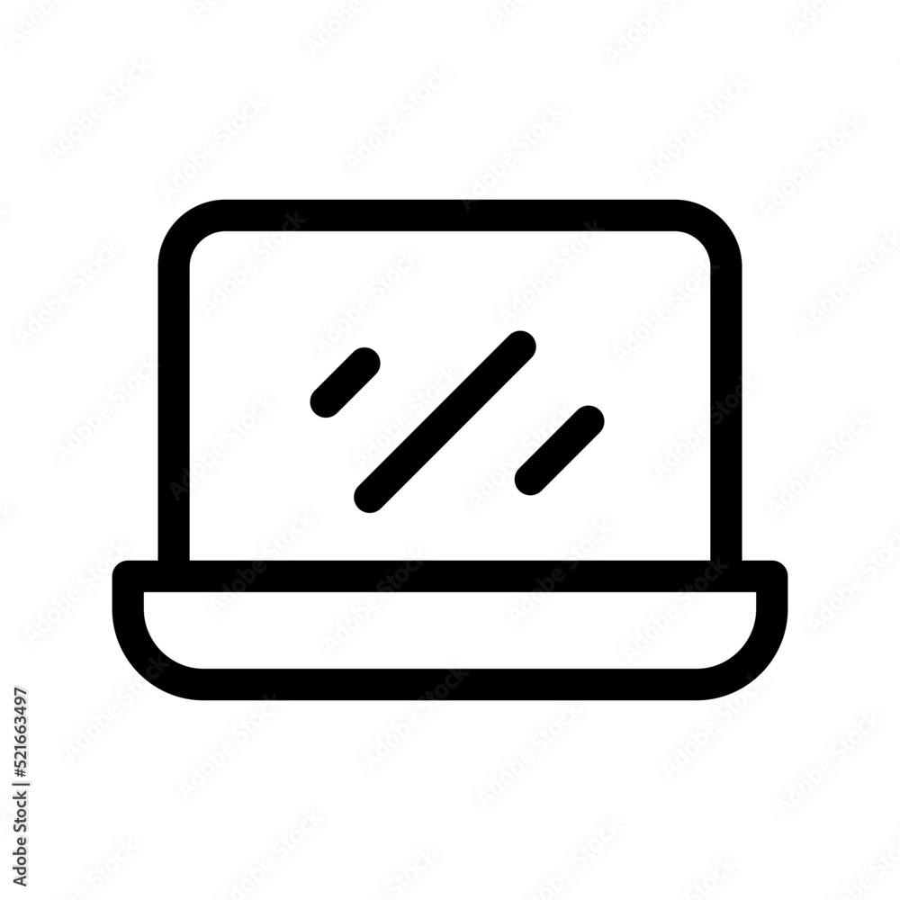 Laptop Icon Vector Symbol Design Illustration