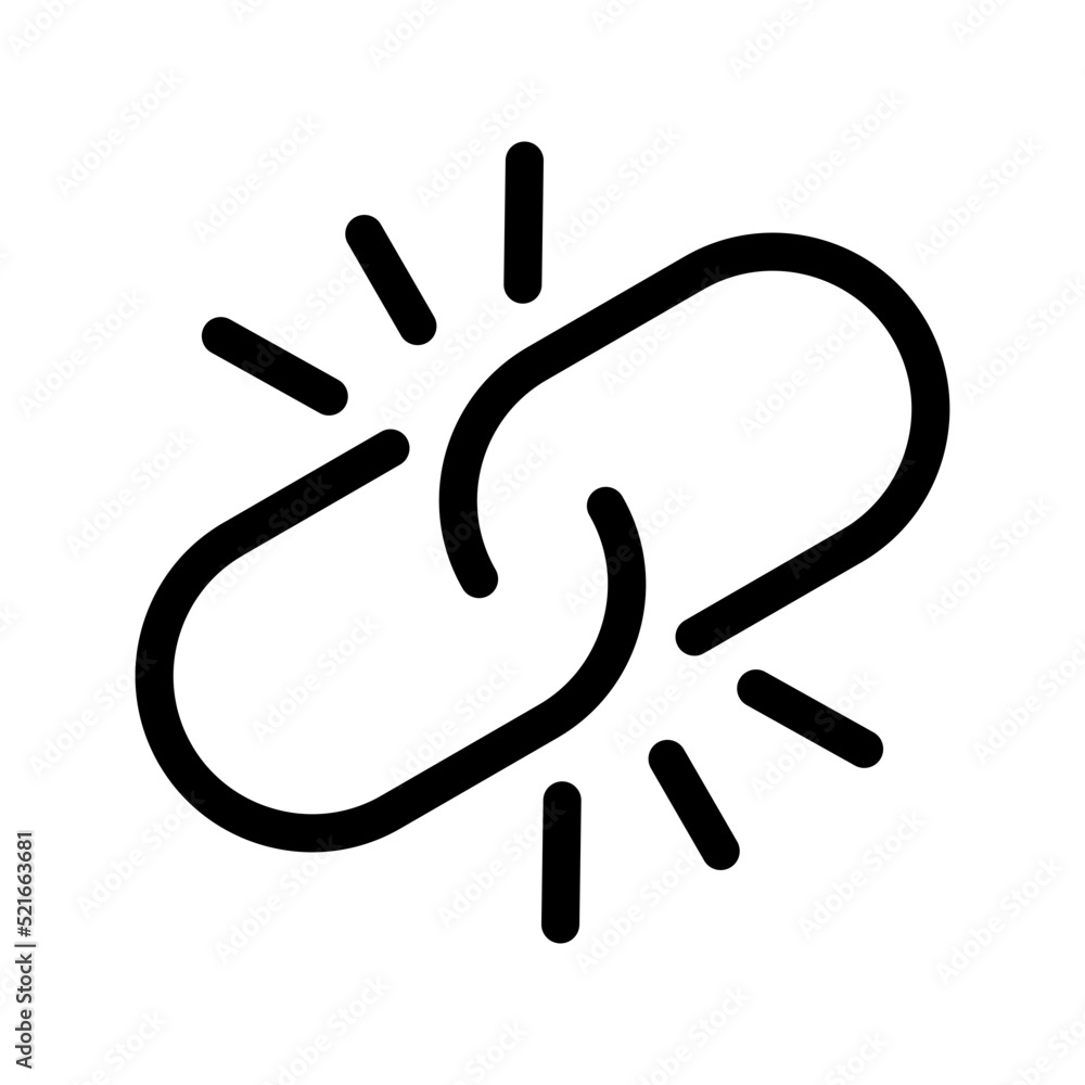 Obraz premium Link Icon Vector Symbol Design Illustration