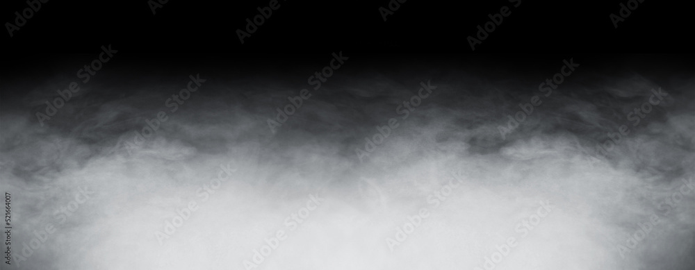 Abstract smoke texture frame over dark black background. Fog in the darkness. - obrazy, fototapety, plakaty 